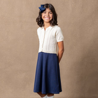 Organic French Schoolgirl Sweater Dress - Hope & Henry Girl