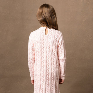 Organic Cable Bow Sweater Dress - Hope & Henry Girl