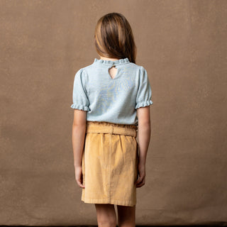 Organic Corduroy Cinch Waist Skirt - Hope & Henry Girl