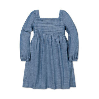 TARGET - Organic Ruched Chambray Dress - Hope & Henry Girl