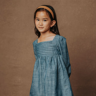 TARGET - Organic Ruched Chambray Dress - Hope & Henry Girl