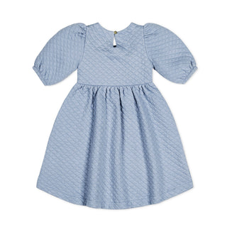 Quilted Puff Sleeve Dress - Hope & Henry Girl