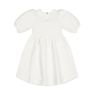 Quilted Puff Sleeve Dress - Hope & Henry Girl