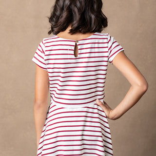 Organic Short Sleeve Skater Dress - Hope & Henry Girl