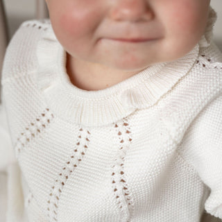 Organic Pointelle Sweater Set - Hope & Henry Baby