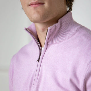 Organic Fine Gauge Half Zip Sweater - Hope & Henry Men