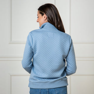 Quilted Half Zip Pullover