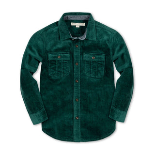 Organic Corduroy Flap Pocket Shirt - Hope & Henry Boy