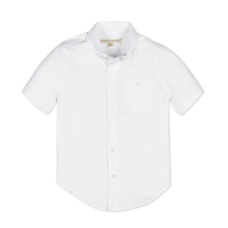 Organic Stretch Poplin Short Sleeve Shirt - Baby