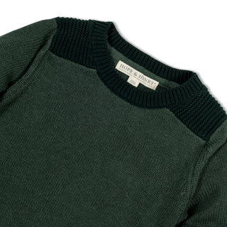 Organic Shoulder Detail Crew Neck Sweater