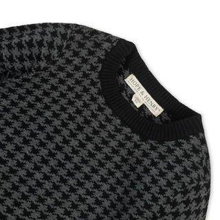 Organic Intarsia Crew Neck Sweater