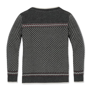 Organic Intarsia Crew Neck Sweater