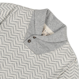 Organic Intarsia Shawl Collar Sweater - Baby