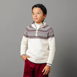 Organic Half Zip Ski Sweater - Baby