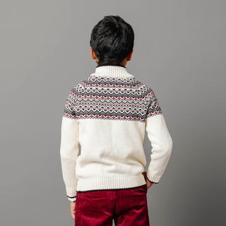 Organic Half Zip Ski Sweater - Baby