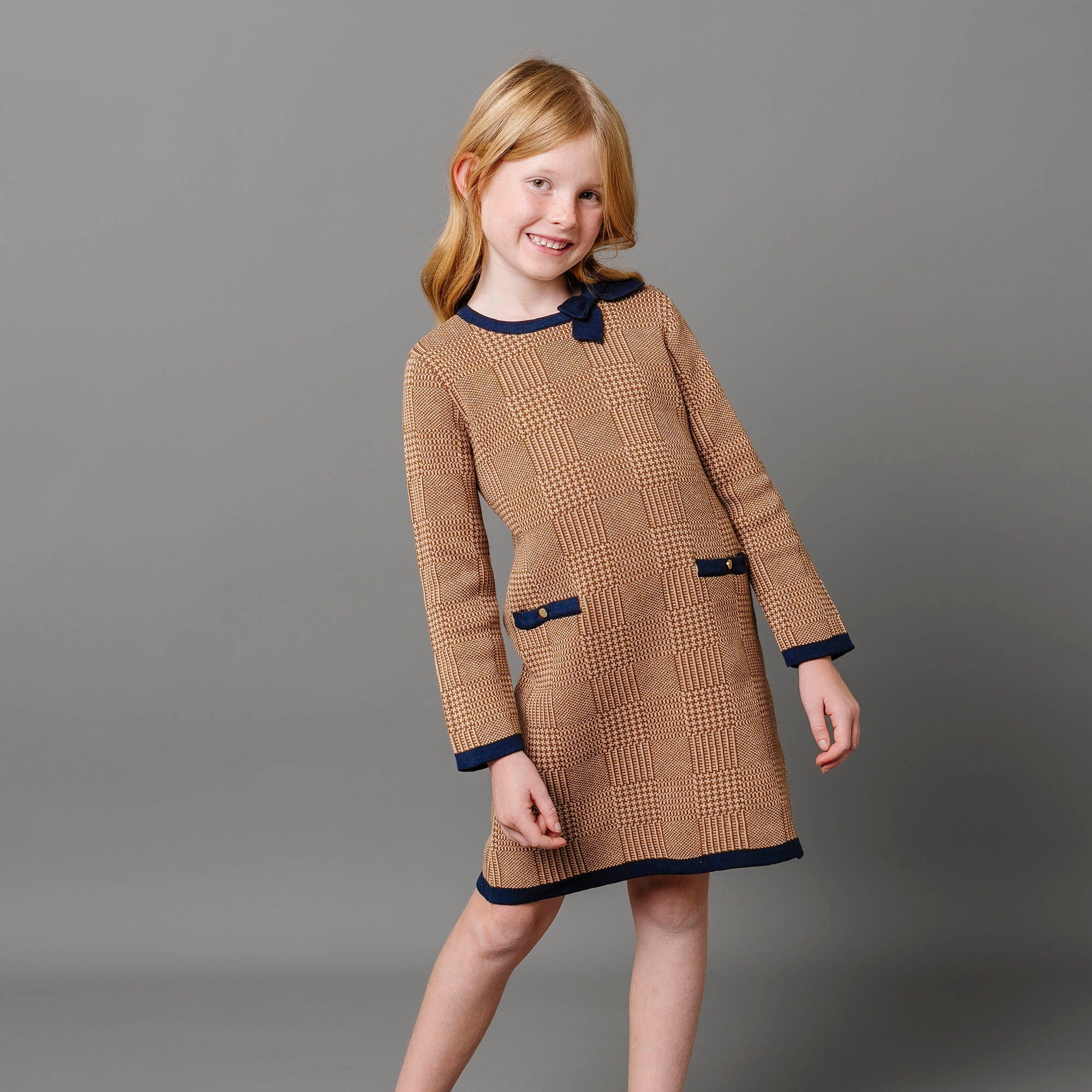 Organic Bow Sweater Dress - Baby from Hope & Henry Organic Bow Sweater Dress - Baby from Hope & Henry