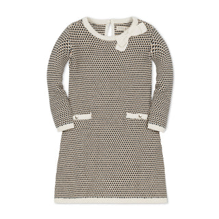 Organic Tweed Bow Sweater Dress - Baby