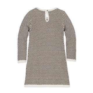 Organic Tweed Bow Sweater Dress - Baby