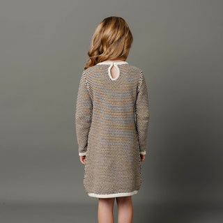 Organic Tweed Bow Sweater Dress