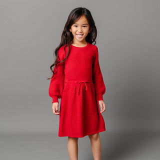 Organic Balloon Sleeve Sweater Dress