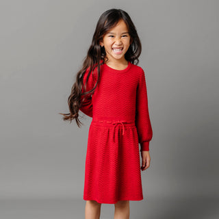 Organic Balloon Sleeve Sweater Dress