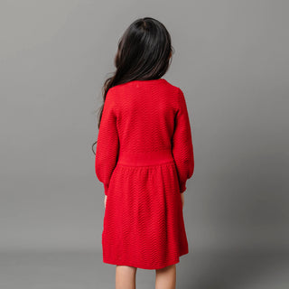 Organic Balloon Sleeve Sweater Dress - Baby