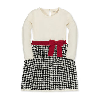 Organic Skater Sweater Dress with Bow