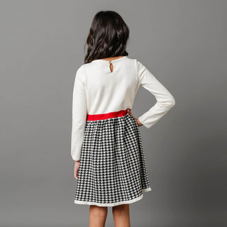 Organic Skater Sweater Dress with Bow - Baby