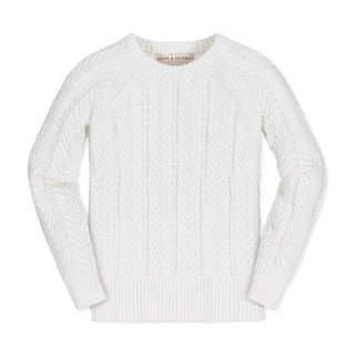 Organic Raglan Cable Sweater