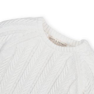 Organic Raglan Cable Sweater