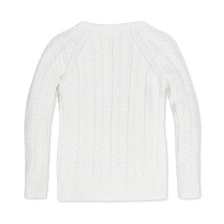 Organic Raglan Cable Sweater