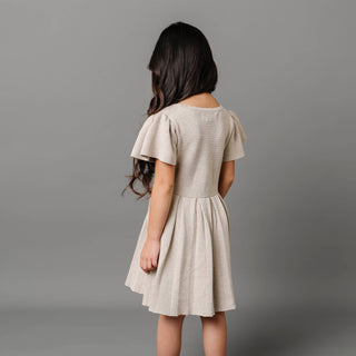 Organic Pleated Sweater Dress