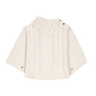 Organic Split Collar Sweater Cape - Baby