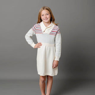 Organic Shawl Collar Sweater Dress - Baby