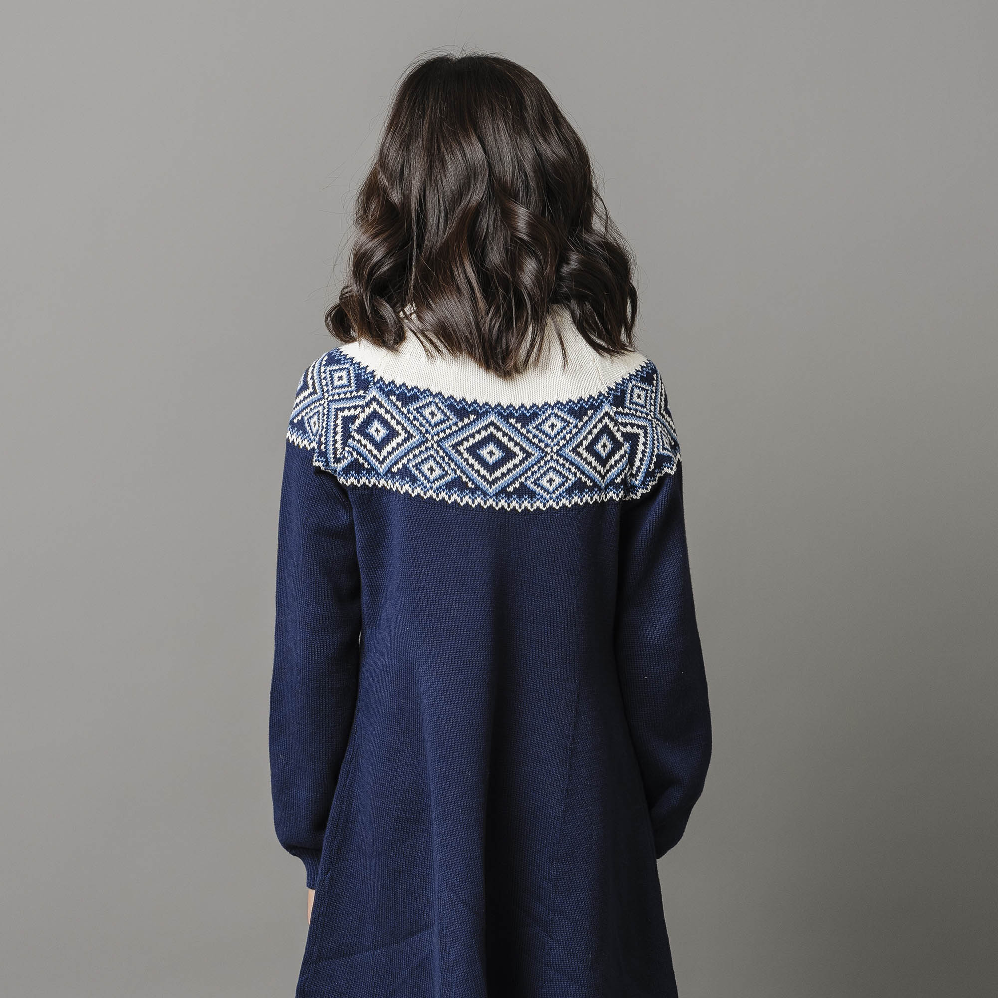 Organic Fair Isle Raglan Sweater Dress Organic Fair Isle Raglan Sweater Dress