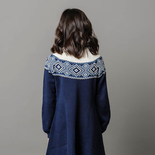 Organic Fair Isle Raglan Sweater Dress