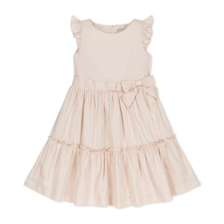 Organic Tiered Sateen Party Dress