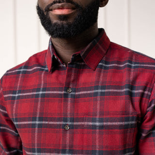 Brushed Flannel Button Down Shirt