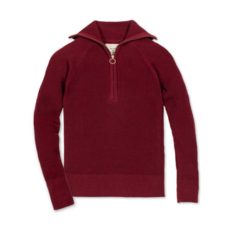 Organic Fine Gauge Half Zip Sweater