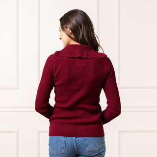 Organic Fine Gauge Half Zip Sweater