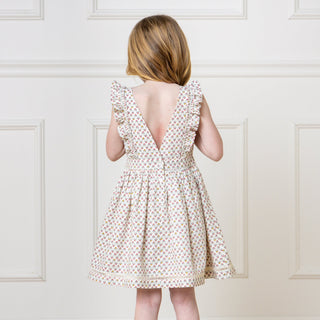 Linen Pinafore Flutter Dress - Baby