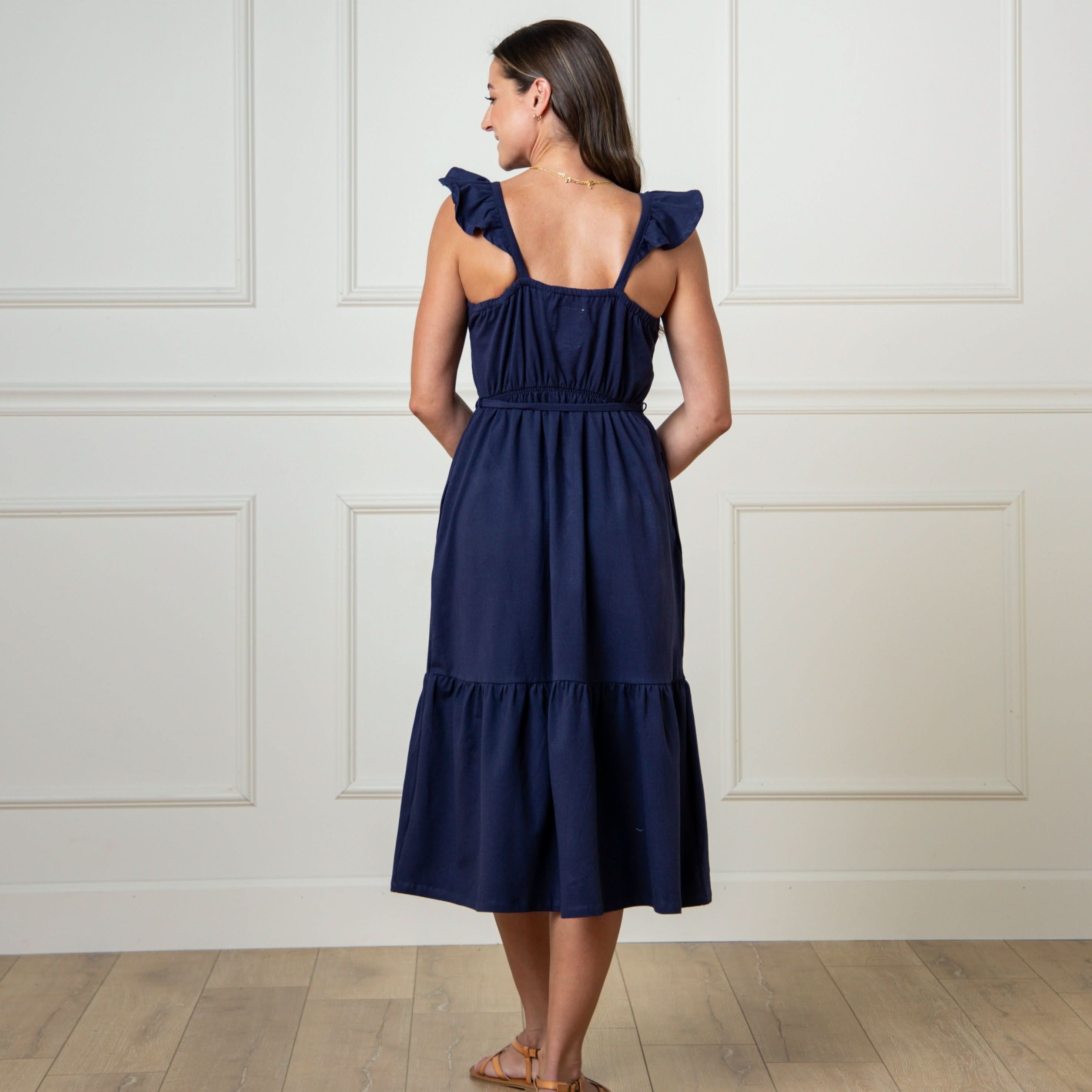 Organic Knit Flounce Dress Hope & Henry Organic Knit Flounce Dress Hope & Henry