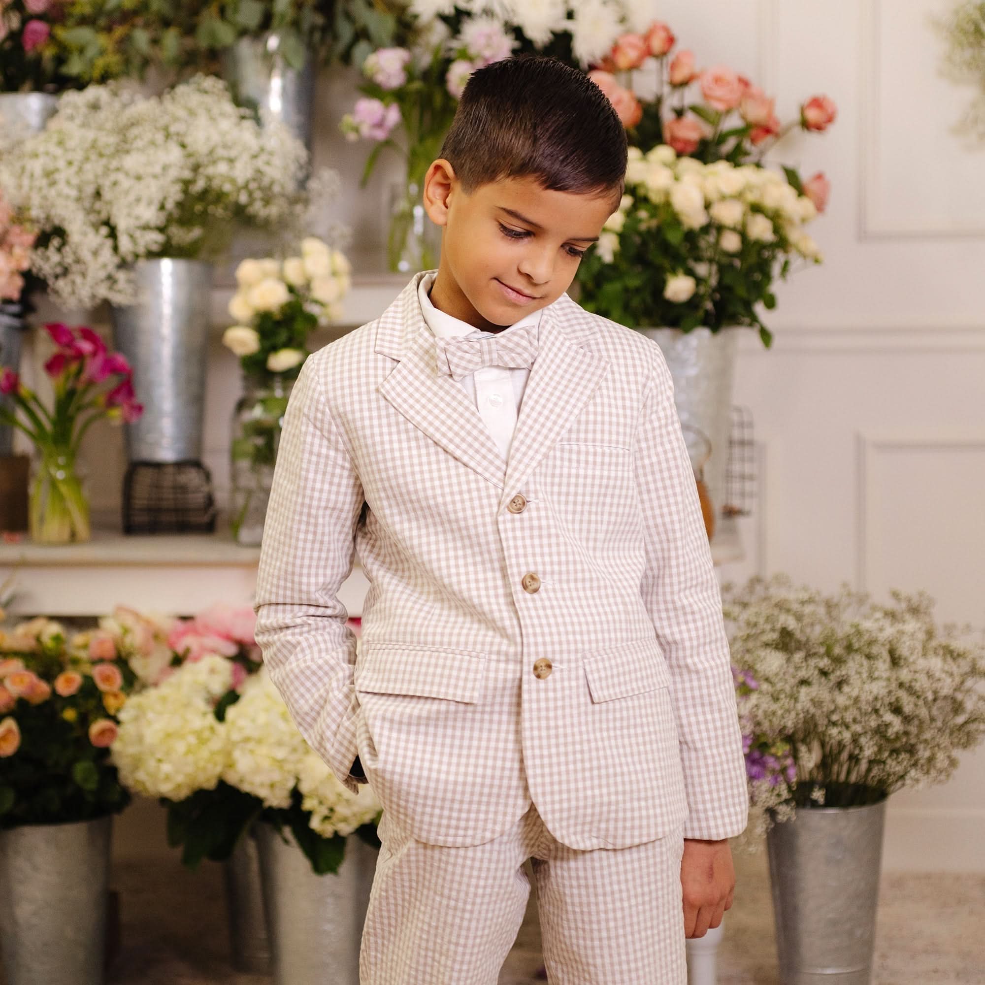 Organic Seersucker Suit Pant Baby