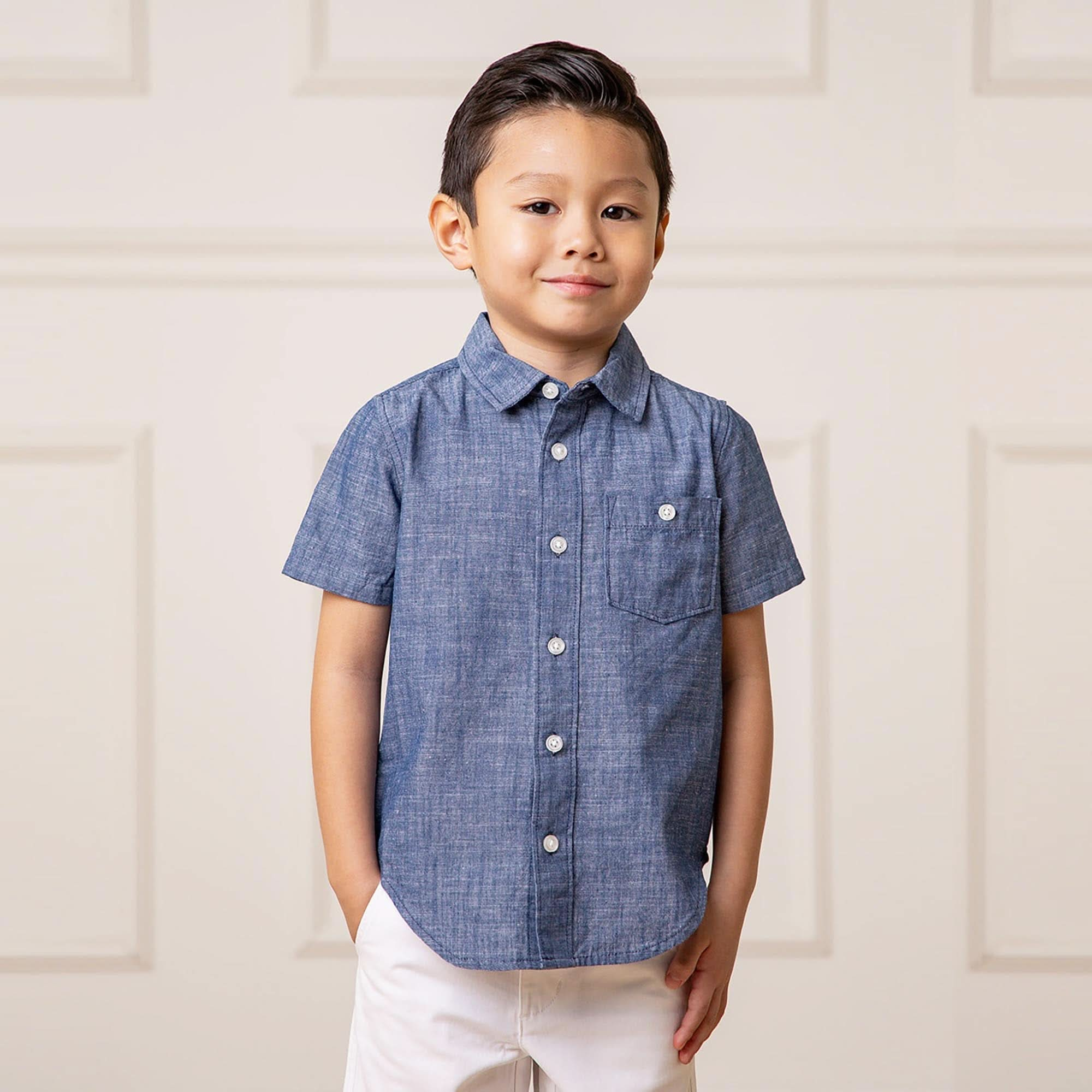 Chambray cheap baby shirt