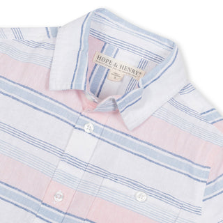 Linen Short Sleeve Button Down Shirt - Baby