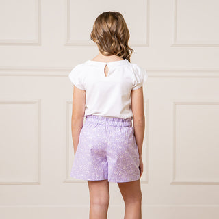 Linen Pull-On Paperbag Shorts