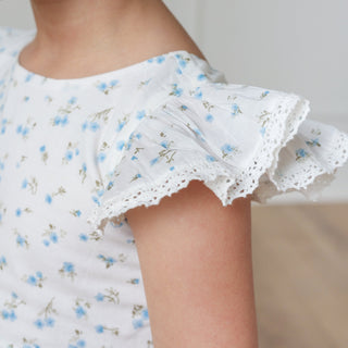 Flutter Sleeve Organic Cross Back Dress - Baby