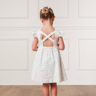 Flutter Sleeve Organic Cross Back Dress - Baby