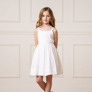 Organic Special Sundress with Embroidered Hem - Baby