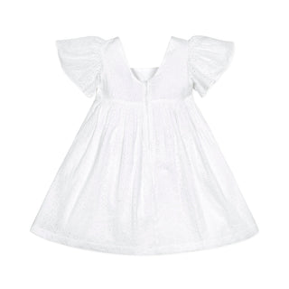 Flutter Sleeve Organic Empire Dress - Baby